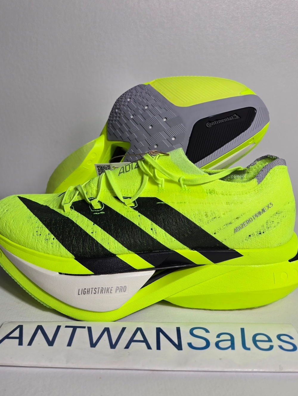 Adidas Adizero Prime X 3.0 Strung Running Shoes Mens Sz 10.5 Lucid Lemon JI2981